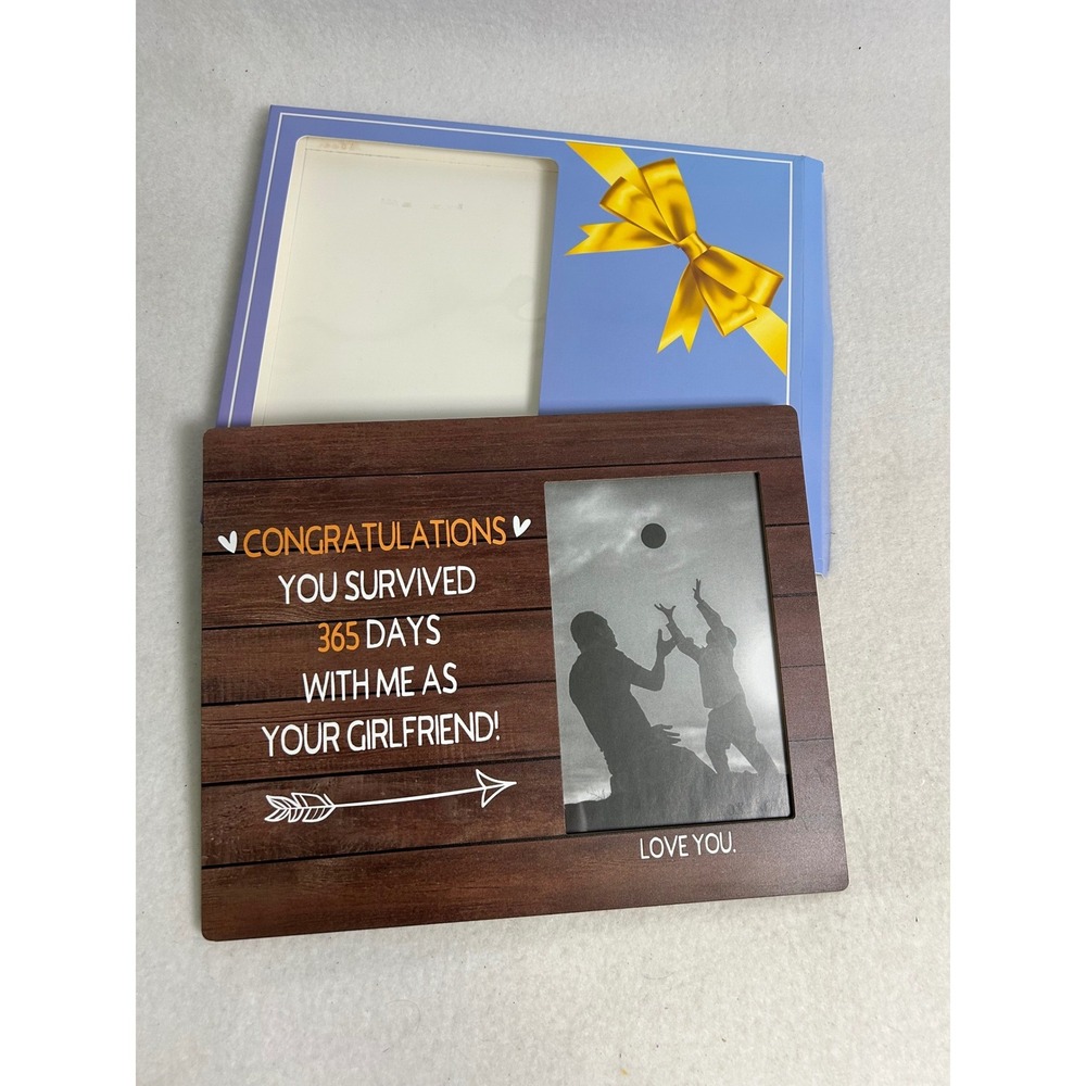 Anniversary Gift Unbranded Mens OS Brown 1 Year Girlfriend Photo Frame 4x6 Wood
